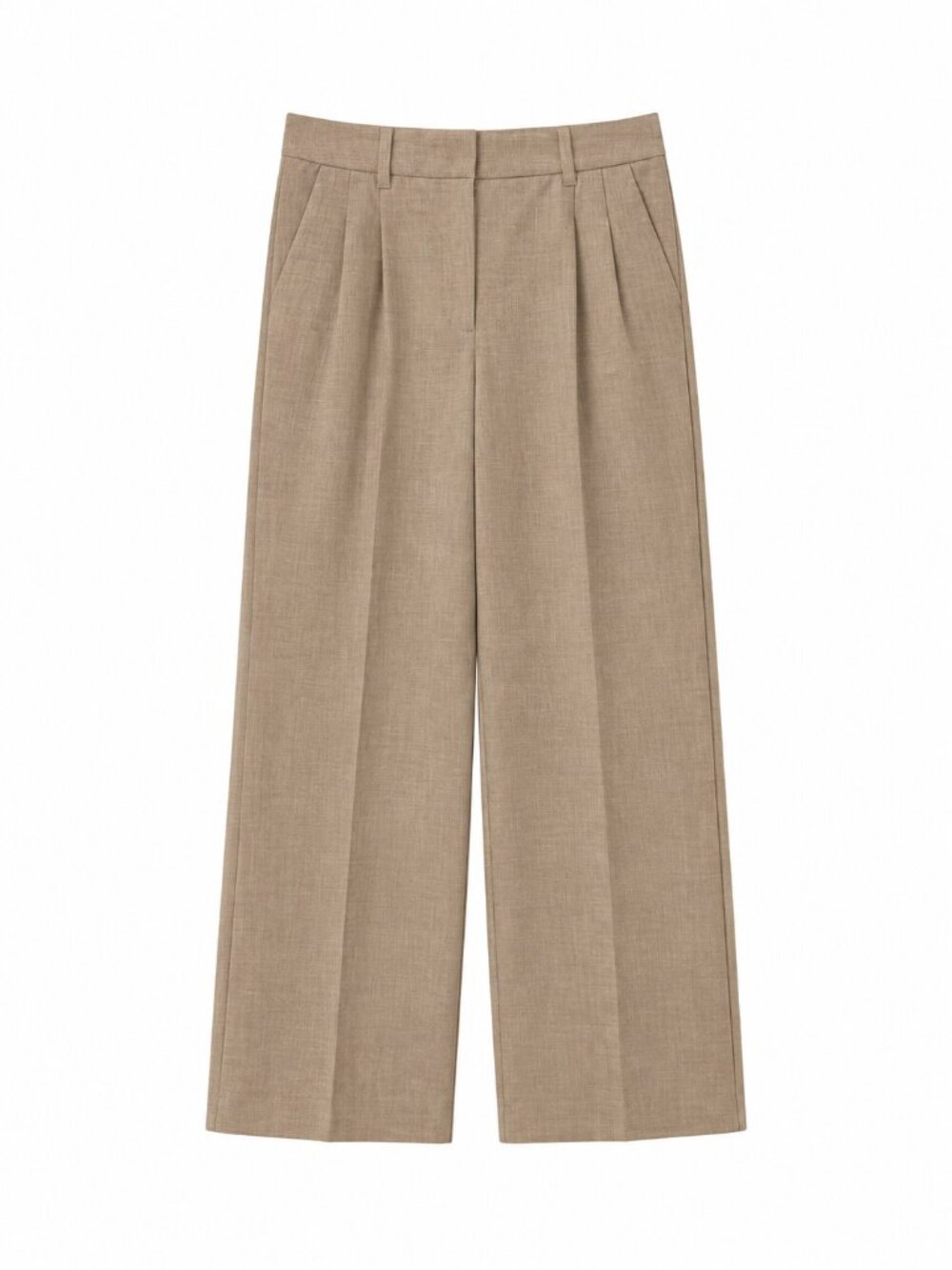 Aritzia Wilfred Effortless Pant | Size 0 | Heathered Oat Beige